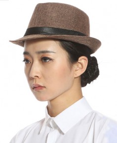 C-42 갈색 페도라