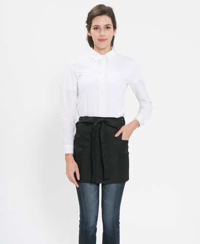 SAP-215 랩형 검정미니앞치마