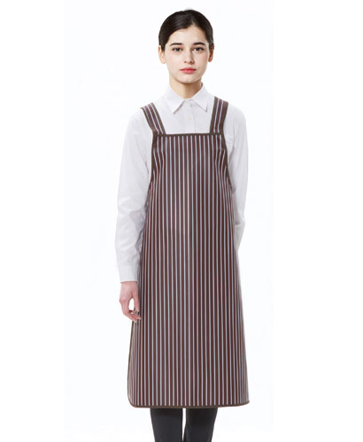 SAP-3031 갈색줄지 방수앞치마 (중)