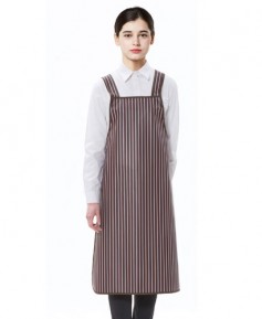 SAP-3031 갈색줄지 방수앞치마 (중)