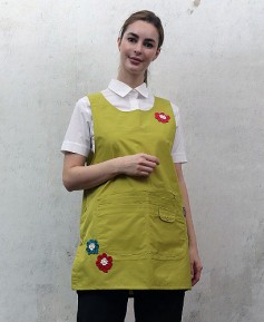 SAP-379 파스텔연두 코사지 앞치마