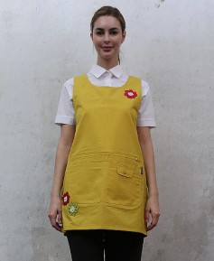 SAP-377 파스텔노랑 코사지앞치마