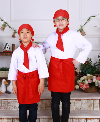 SK-32 적색 허리앞치마