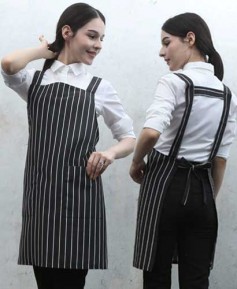SAP-7906 검정줄지 H형앞치마ㅡㅡㅡ((포그니원단))