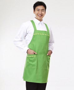 SAP-608 띠배색 엉덩이덮개형 앞치마