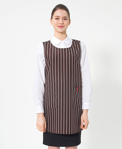 SAP-383 커피 스트라이프    원피스 앞치마