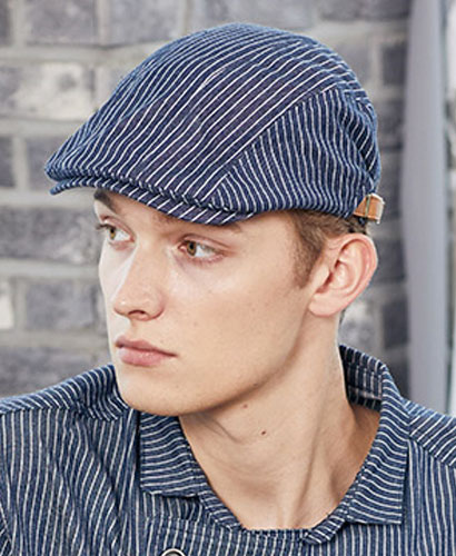 SC-580-3 네이비 스트라이프 헌팅캡