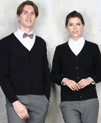 SG-12 블랙 무지 가디건(남녀공용)