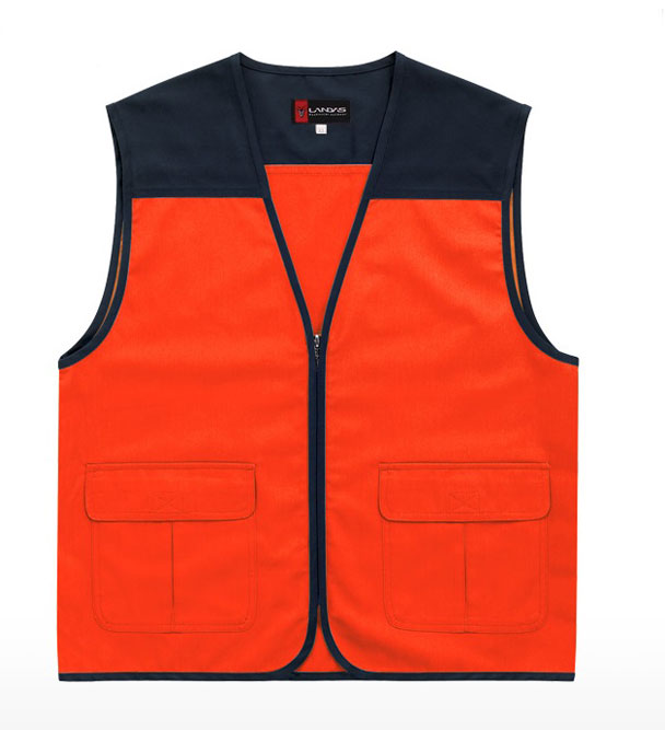 SCJ-LD21 오렌지 V넥 조끼