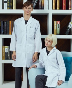 SDR-101-1 백색 베이직 실험복