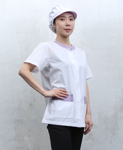 SHA-646  보라 라운드카라 반팔