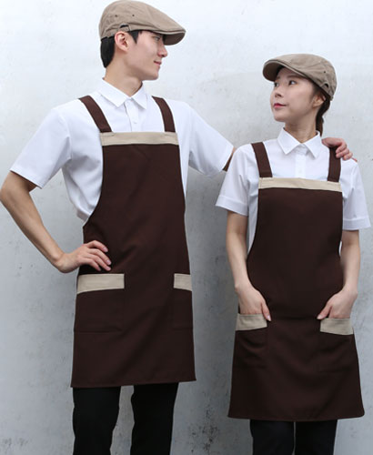 SAP-35 커피 가슴배색 앞치마