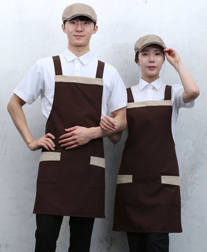 SAP-35 커피 가슴배색 앞치마