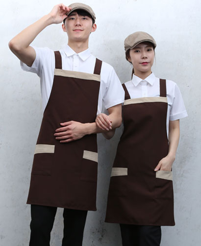 SAP-35 커피 가슴배색 앞치마