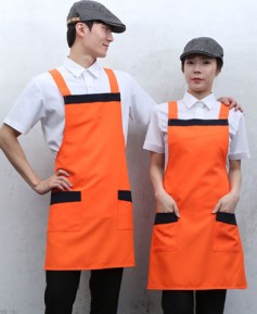 SAP-38 오렌지 가슴배색 앞치마
