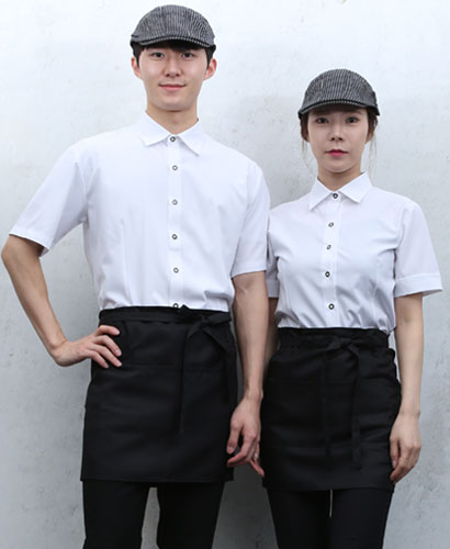 SY-744 남녀 검단 화이트 무지셔츠ㅡㅡ반팔