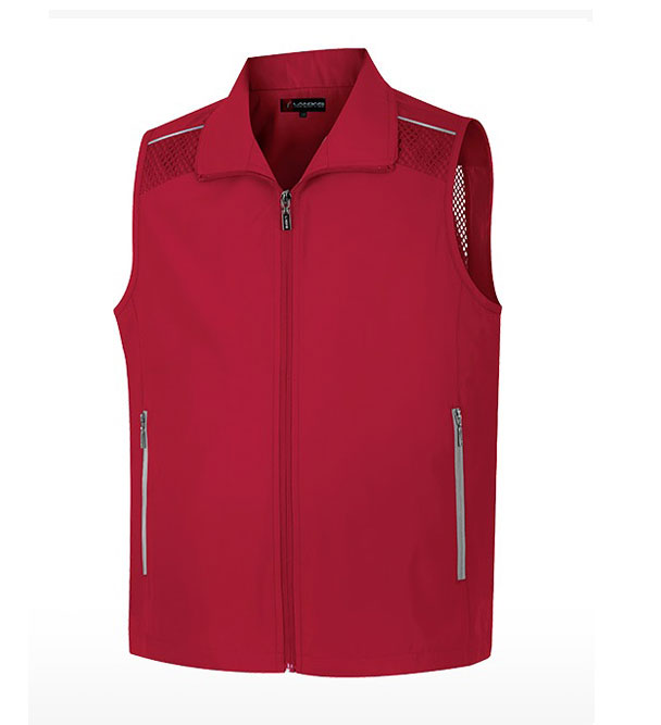 LD-360 레드 뒤 망사조끼