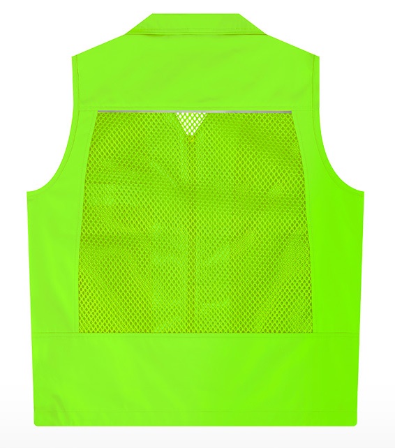 LD-360 형광연두 뒤 망사조끼