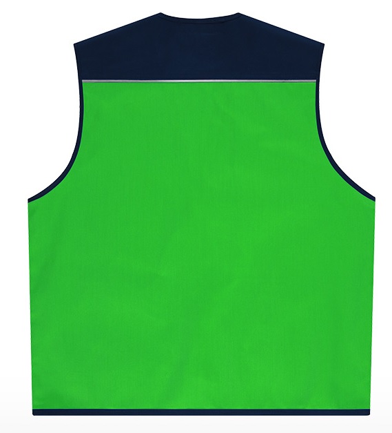 LD-22 형광연두 반사 파이핑 조끼