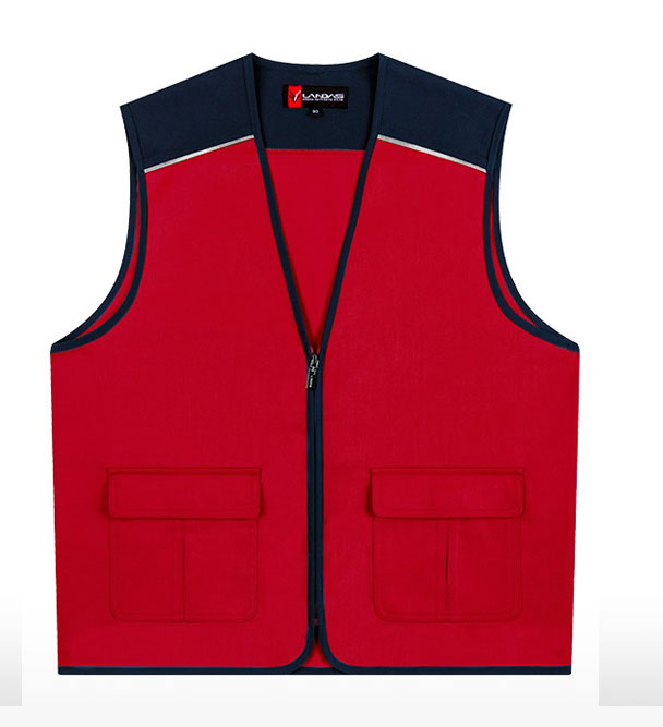 LD-22 적색 반사 파이핑 조끼