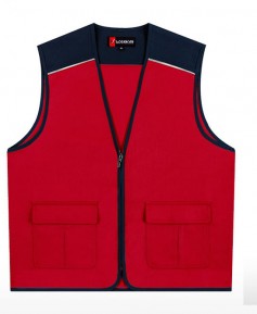 LD-22 적색 반사 파이핑 조끼