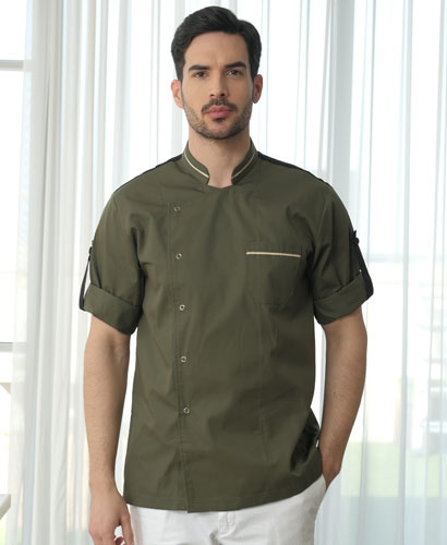 SKO-705-2 넥라인 롤업 소매 ㅡㅡㅡㅡ (카키/화이트 선택)(332)