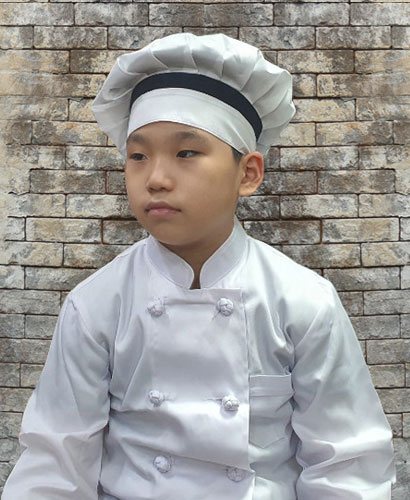 SK-61 어린이 네이비띠 쉐프모자