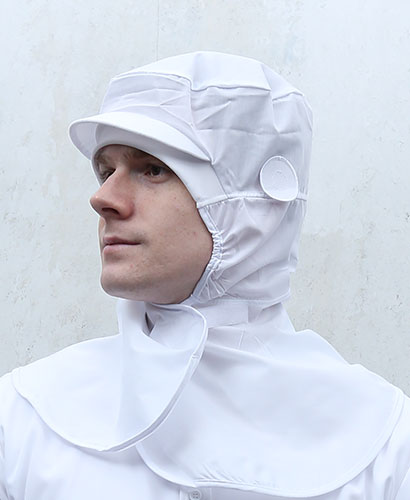 SC- 235-1 NEW 어께덮힘 귀고리형 식품모자[단단한 챙]