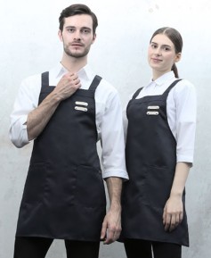 SSA-501 블랙 가죽포인트 H형앞치마