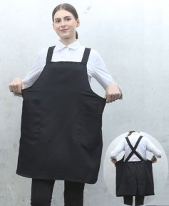 SAP-6711 빅사이즈블랙 뒤X형 ㅡㅡ엉덩이가림앞치마