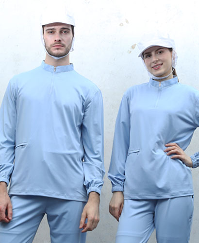 SW-168 ▣ 스카이 스판덱스  긴팔ㅡㅡㅡ 위생티[남녀공용] 101L-2