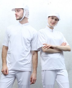 SW-166 화이트 스판덱스 기능성 반팔ㅡㅡㅡ위생티 [남녀공용]