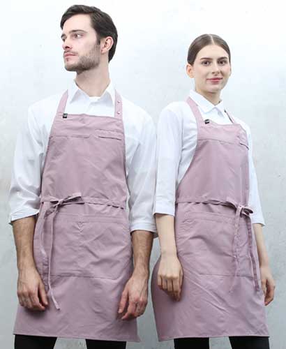 SAP-986 핑크 스틸스냅 목걸이 앞치마