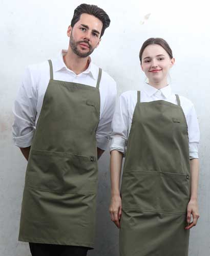 SAP-650-2 라이트카키 라이크코튼 폴리 X형 앞치마