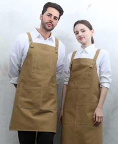 SAP-7932 올리브 스티치 스냅단추 H형 앞치마