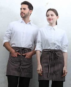 SQ-272 브라운 스트라이프 허리앞치마