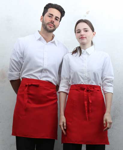 SQ-373 레드 사이드 원포켓 허리앞치마[PW08]