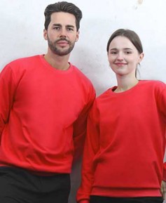 ST3-96 동절기 맨투맨 특양면 홍색