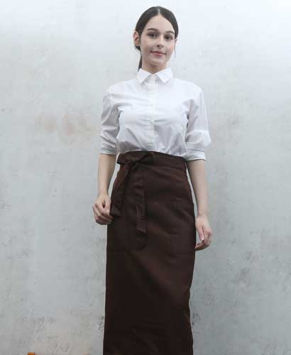 SAP-720-1 커피 허리롱 카페앞치마--양주머니 [511]