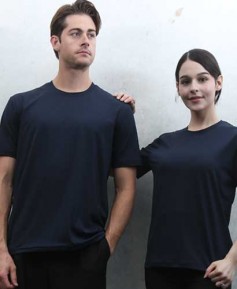 ST-12 스판덱스 곤색 라운드 반팔