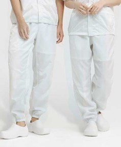 PQ-100 화이트 제진위생복 바지ㅡㅡㅡ[남녀공용]  폴리원단