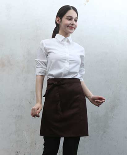 SAP-3165 커피 면혼방 랩형앞치마