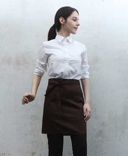 SAP-3165 커피 면혼방 랩형앞치마