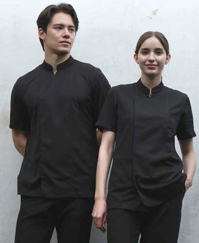 SKO-92 올 쿨스판기능성 스냅조리복 ㅡㅡㅡ [반팔]