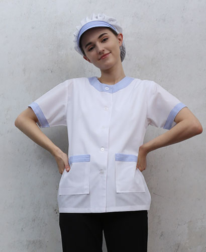 SHA-60 하늘체크 라운드 반팔