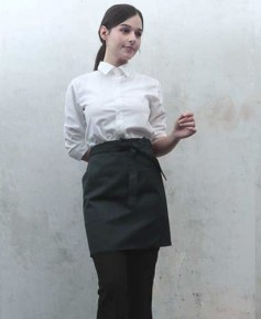 SAP-3163 블랙  면혼방 랩형앞치마