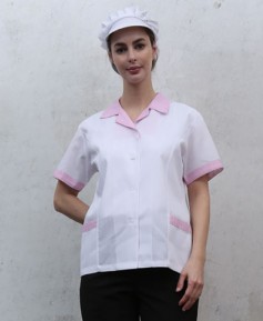 SHA-72 핑크체크 카라 반팔 ㅡ30수