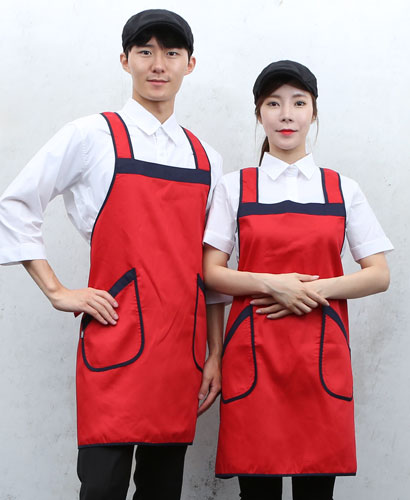 AP-507 적색 바이어스 H형 앞치마
