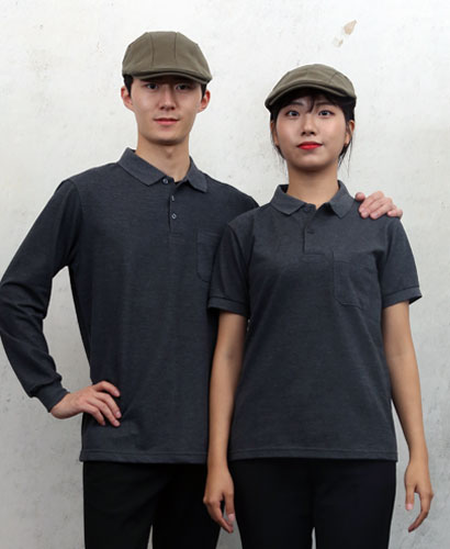 ST-52 차콜 폴로티셔츠 ㅡㅡㅡㅡㅡㅡ(주머니있음)