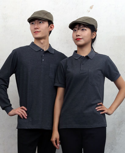 ST-52 차콜 폴로티셔츠 ㅡㅡㅡㅡㅡㅡ(주머니있음)